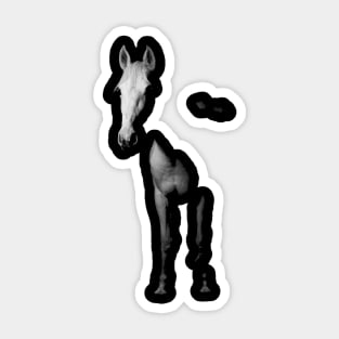 BEAUTIFUL GREY HORSE Sticker